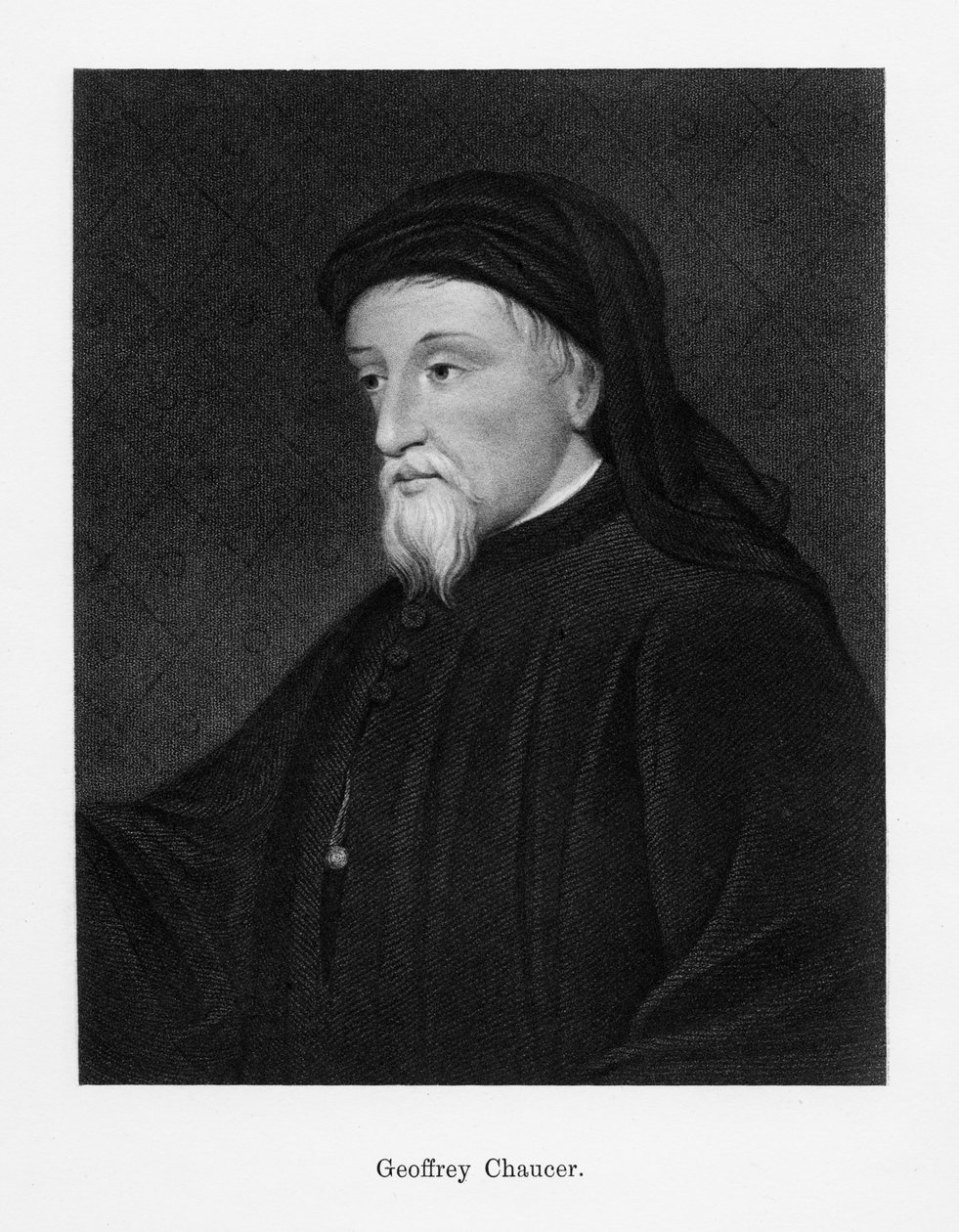 Geoffrey Chaucer, English author, poet, philosopher, bureaucrat, and diplomat, 19th century by Unbekannt