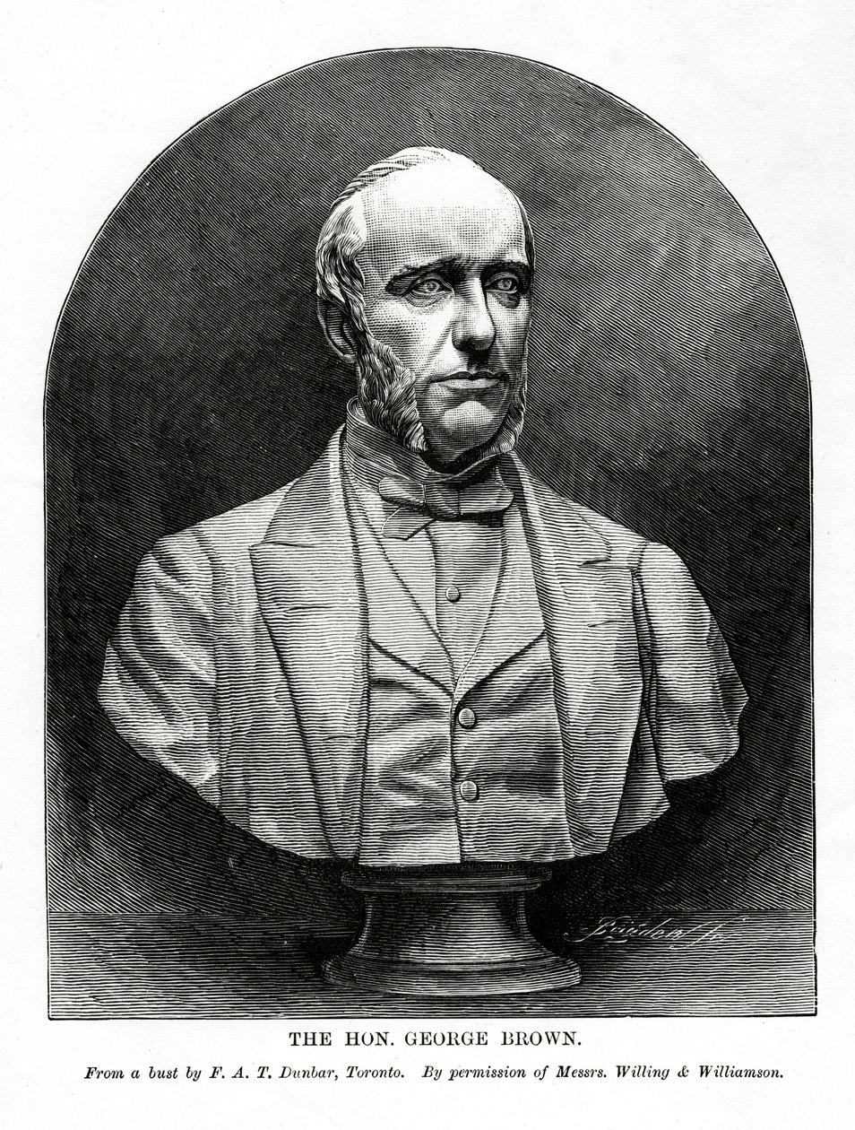 George Brown, Scottish-born Canadian Journalist and Politician, 19th century by Unbekannt