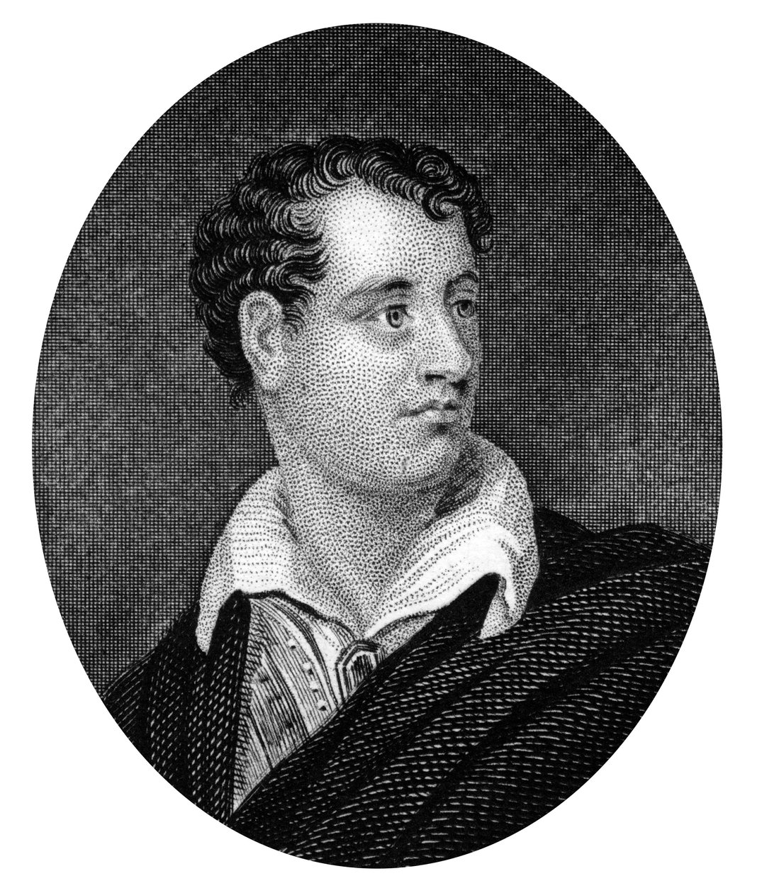 George Gordon Byron, Anglo-Scottish Poet and Leading Figure in Romanticism, 1877 by Unbekannt