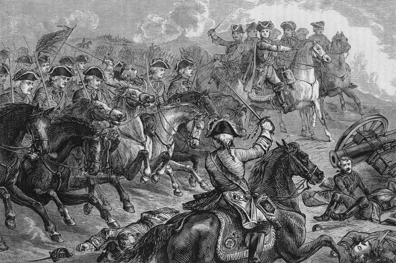 George II at Dettingen, 27 June 1743 by Unbekannt