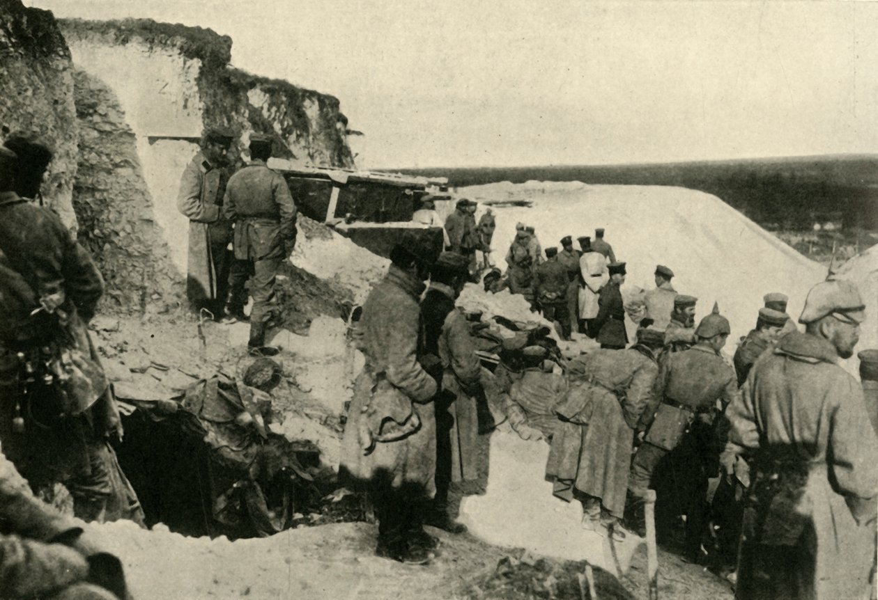 German Soldiers at Hulluch in Northern France, First World War by Unbekannt