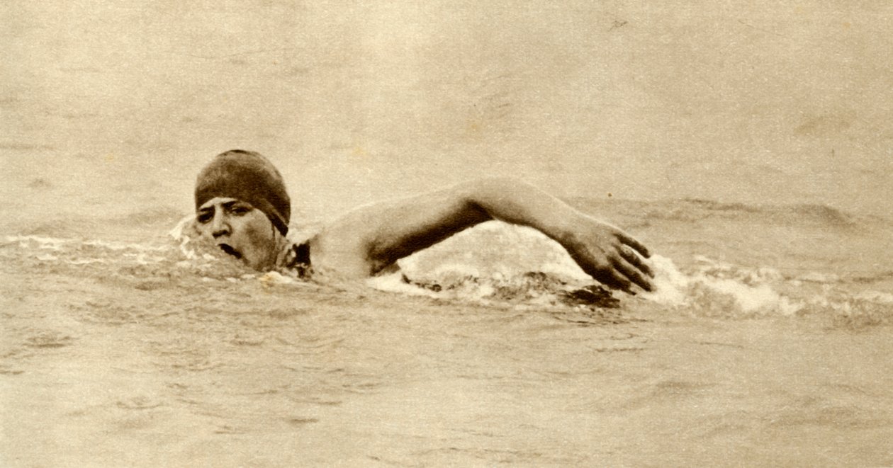 Gertrude Ederle, first woman to swim the Channel, 1926, 1935 by Unbekannt