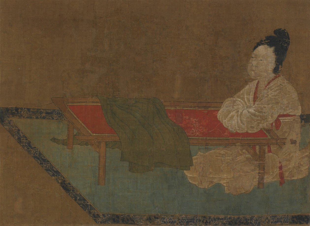 Girl Seated at an Embroidery Frame by Unbekannt
