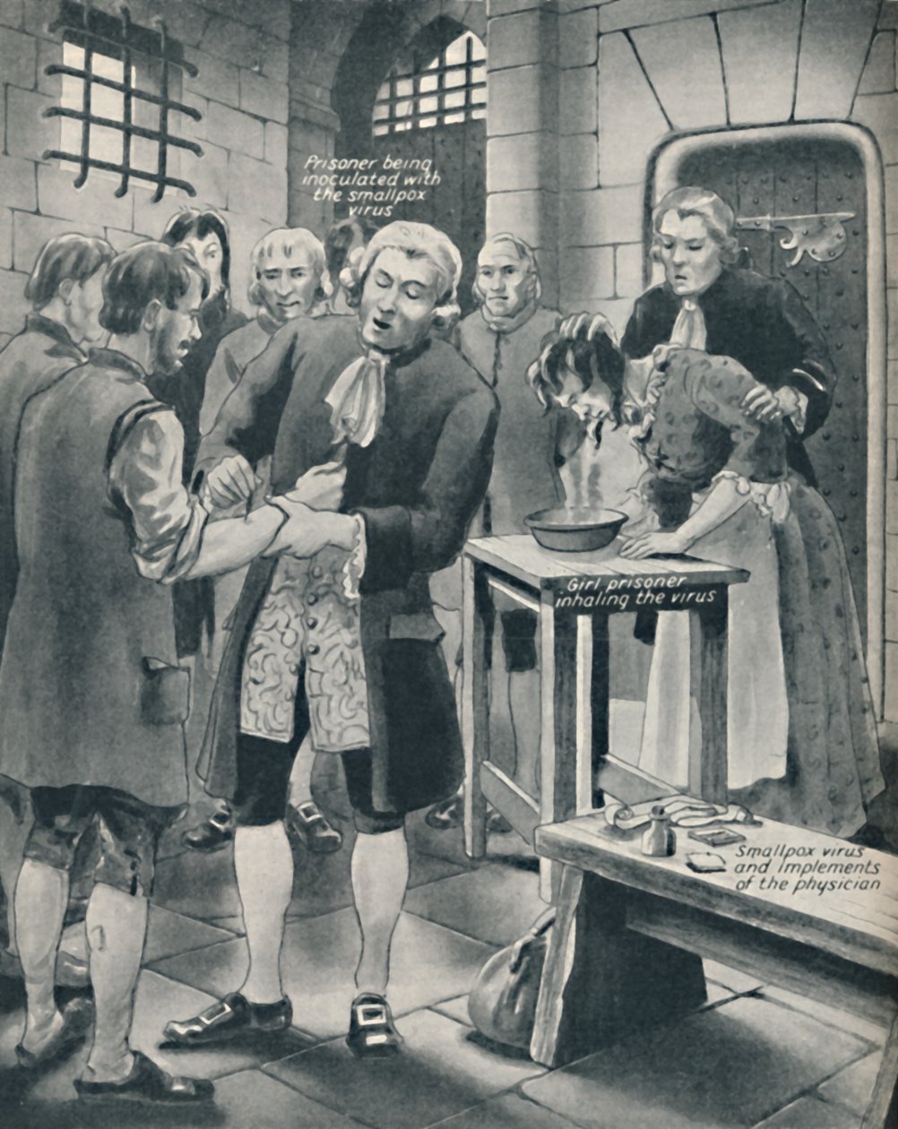 Giving Prisoners the Smallpox in Gaol by Unbekannt