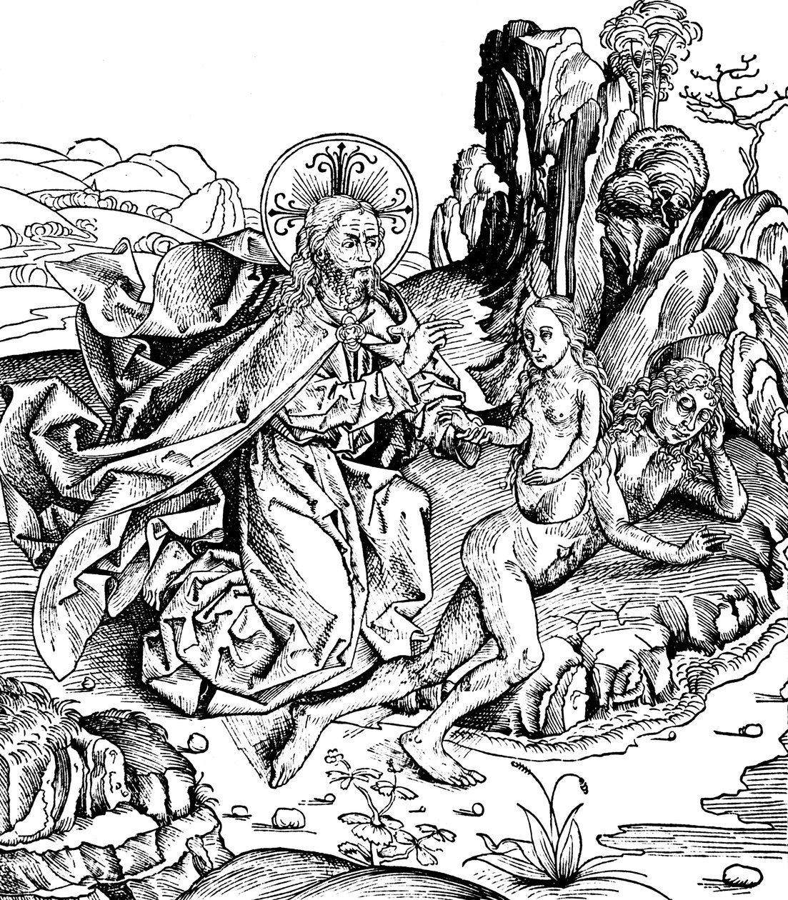 God Creating Eve from Adam