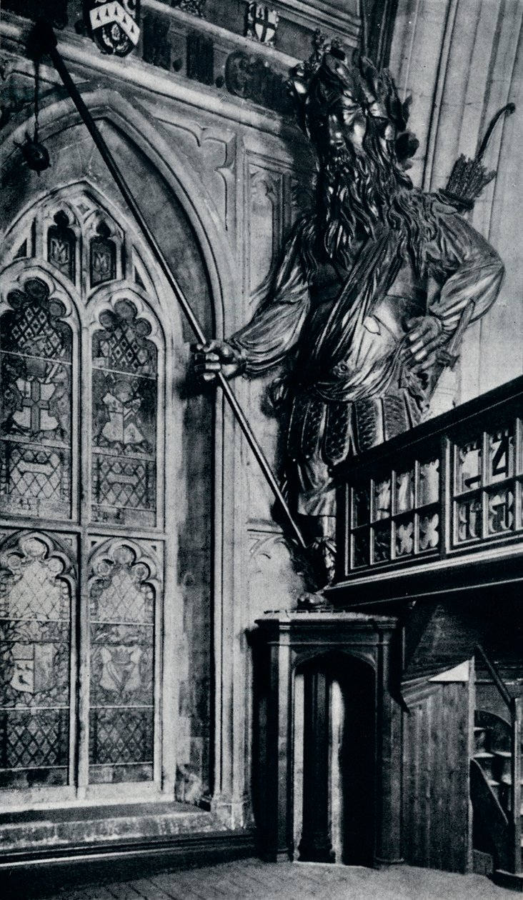 Gog Gogmagog, One of the two City giants burnt in the London Guildhall fire by Unbekannt