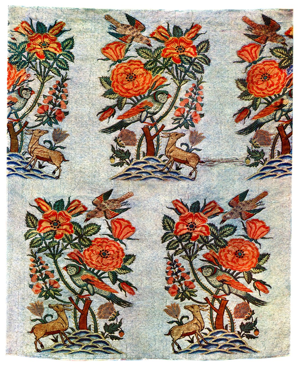 Gold and silver brocade from Isfahan, Iran, early 17th century by Unbekannt