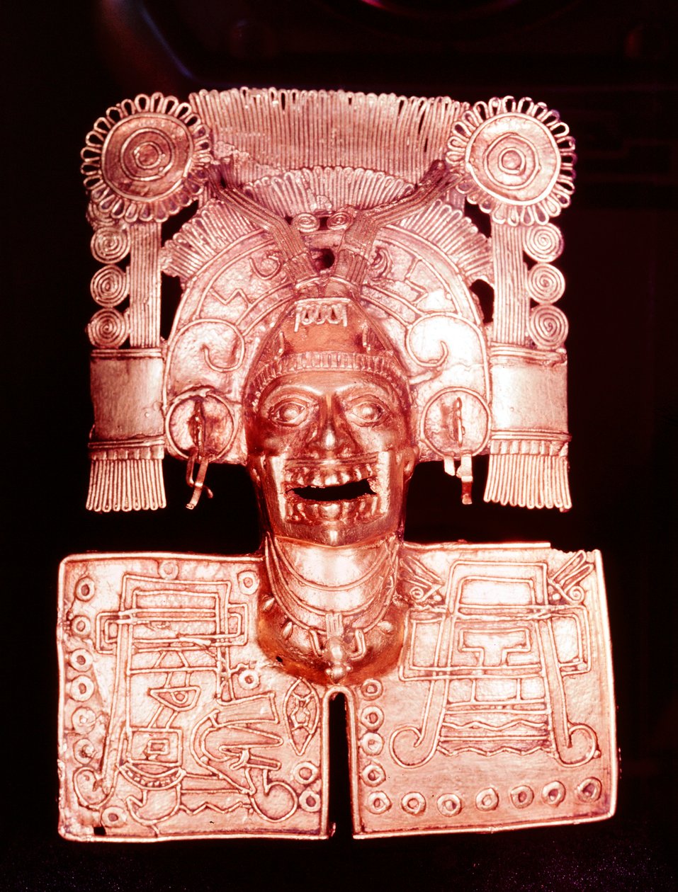 Gold pendant representing Mitlantecuhtli, Aztec god of the dead by Unbekannt