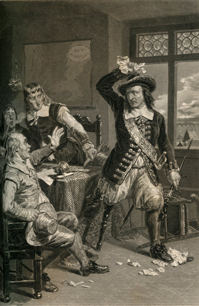 Governor Stuyvesant Destroying The Summons To Surrender by Unbekannt