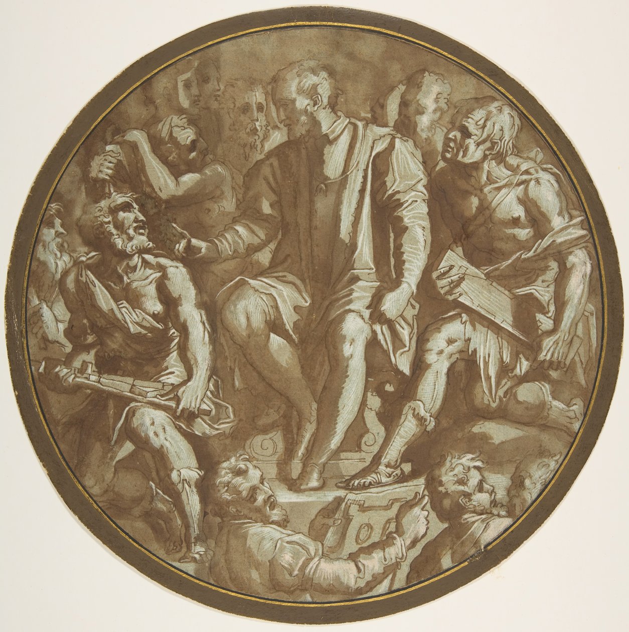 Grand Duke Cosimo I of Tuscany Surrounded by His Artists by Unbekannt