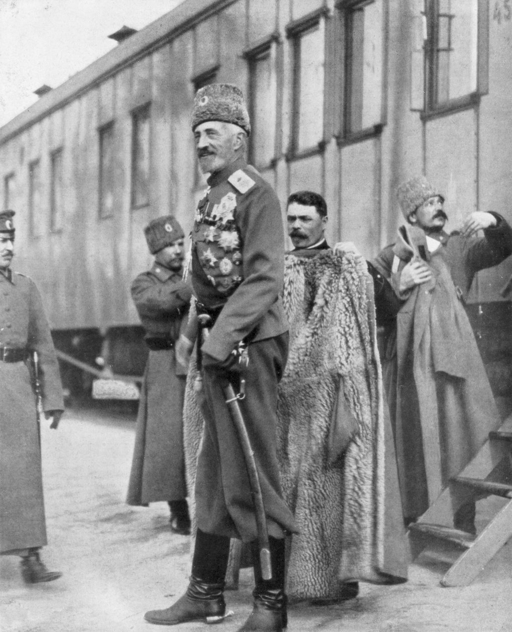 Grand Duke Nikolai Nikolaevich, Russian First World War general, 16-17 March 1917 by Unbekannt