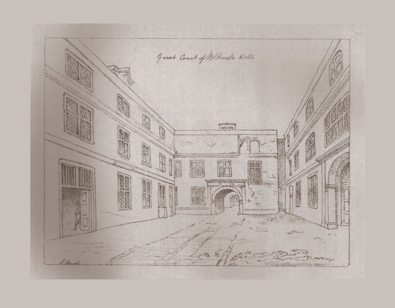 Great Court of Blackwell Hall by Unbekannt