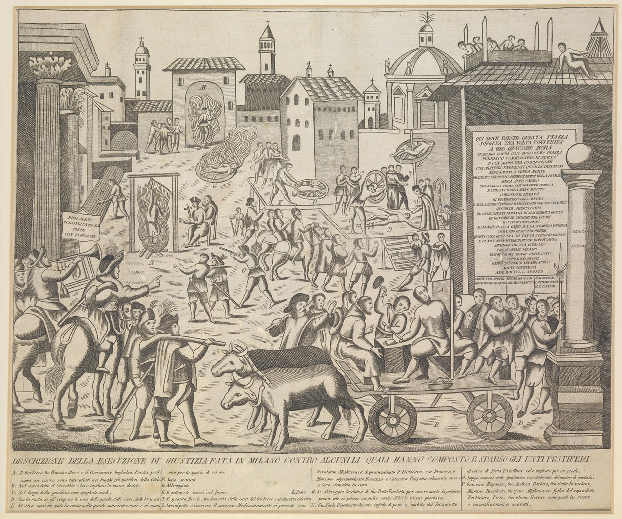 Great Plague of Milan, 1630 by Unbekannt