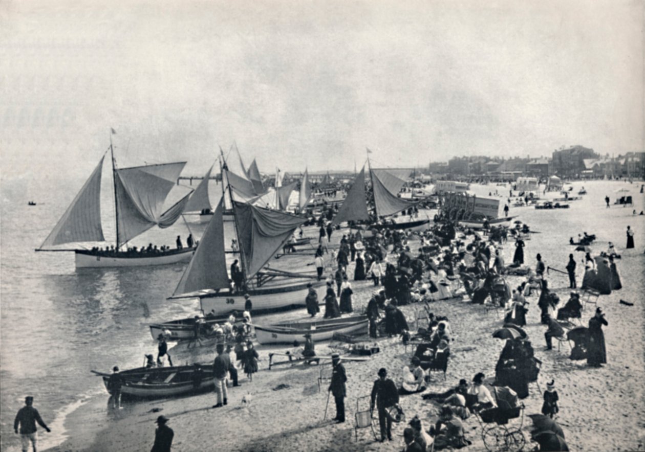 Great Yarmouth - A Typical Scene on the Beach by Unbekannt
