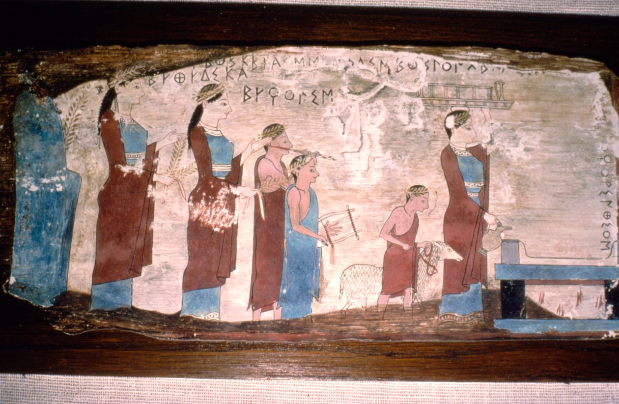 Greek Musicians at a Sacrifice by Unbekannt