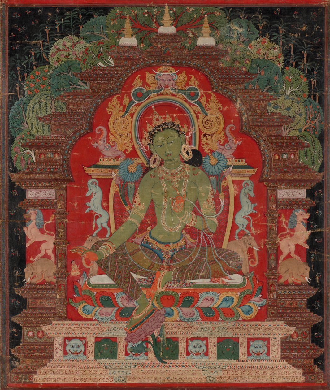 Green Tara, c. 1260s by Unbekannt