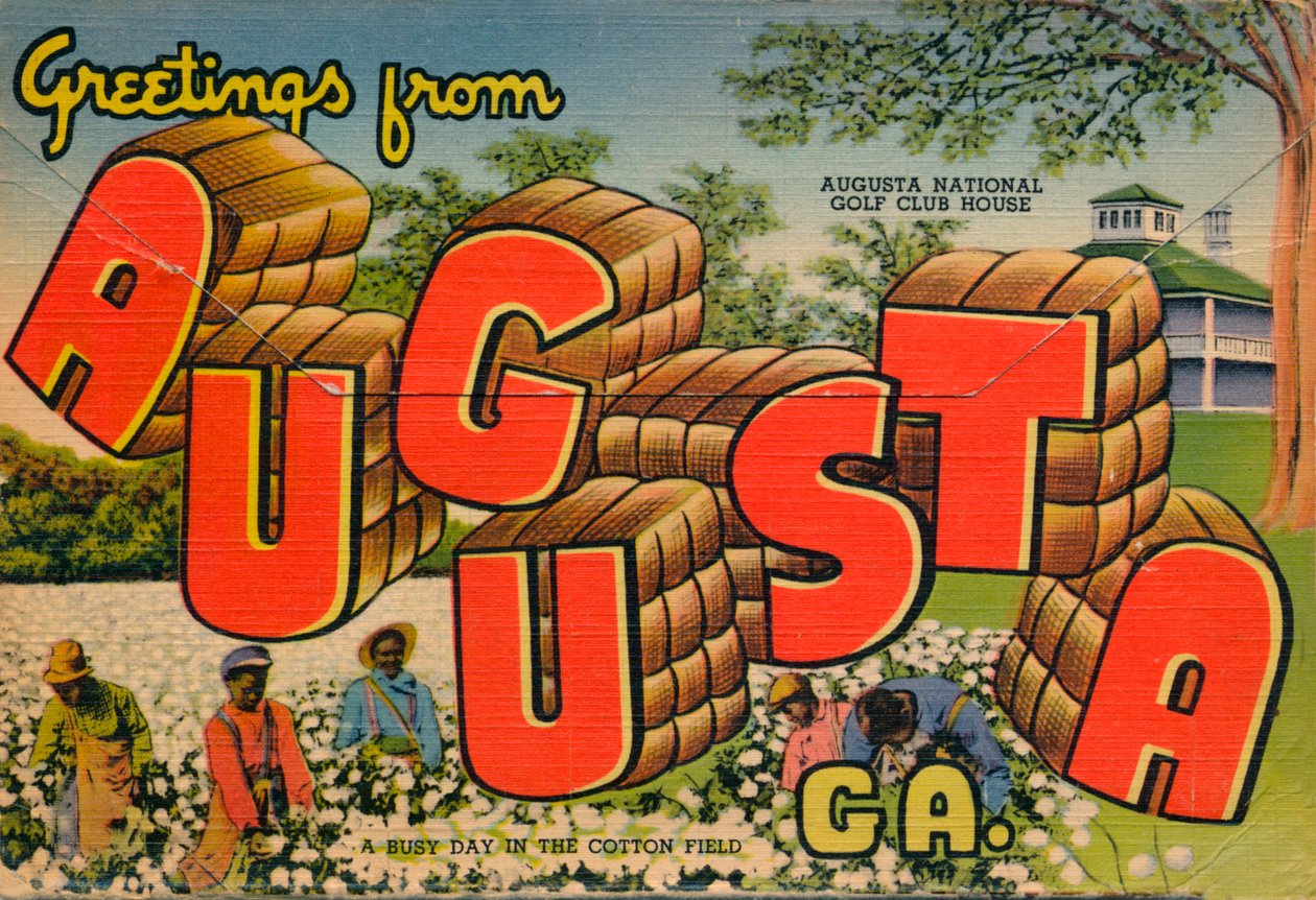 Greetings from Augusta, Georgia: A Busy Day in the Cotton Field by Unbekannt