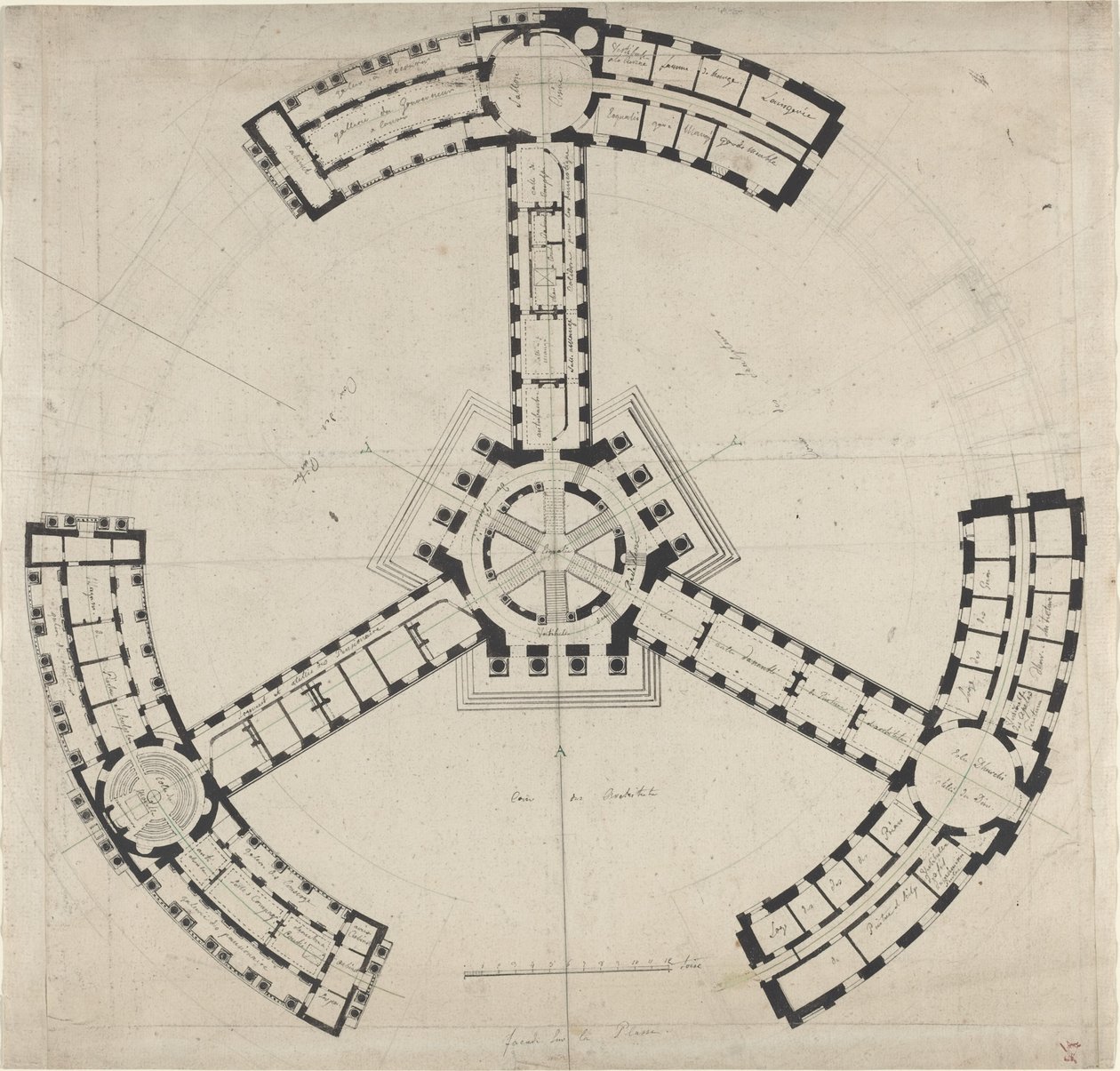 Ground Plan for an Academy of the Fine Arts by Unbekannt