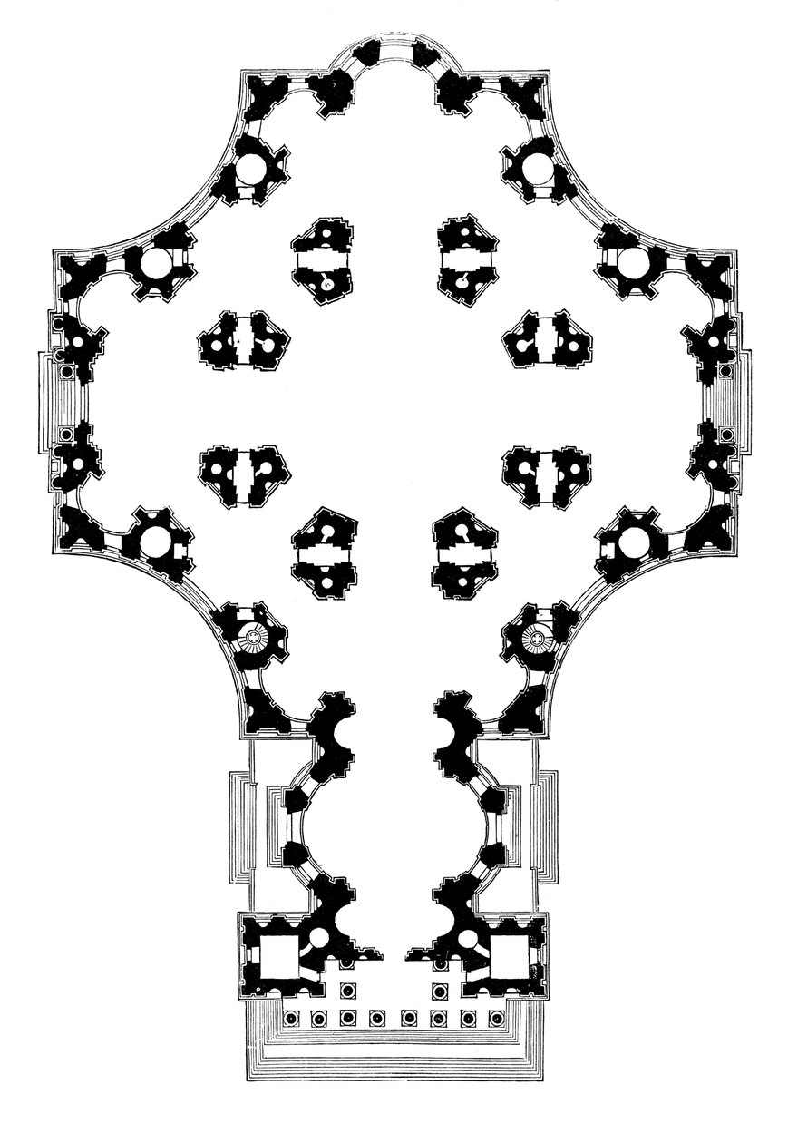 Ground plan of St Paul