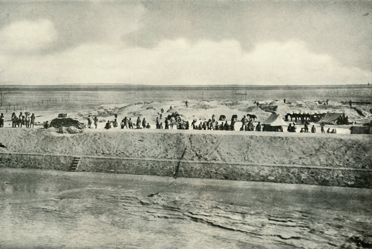 Guarding the Banks of the Suez Canal, 1919 by Unbekannt