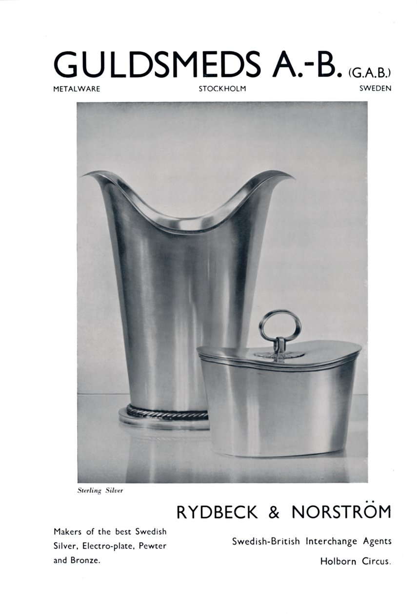 Guldsmeds A.-B. G.A.B. - Sterling Silver - Rydbeck & Norström by Unbekannt