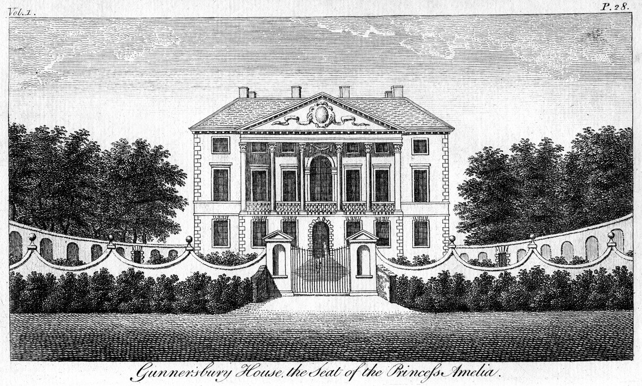 Gunnersbury House, the Seat of Princess Amelia by Unbekannt