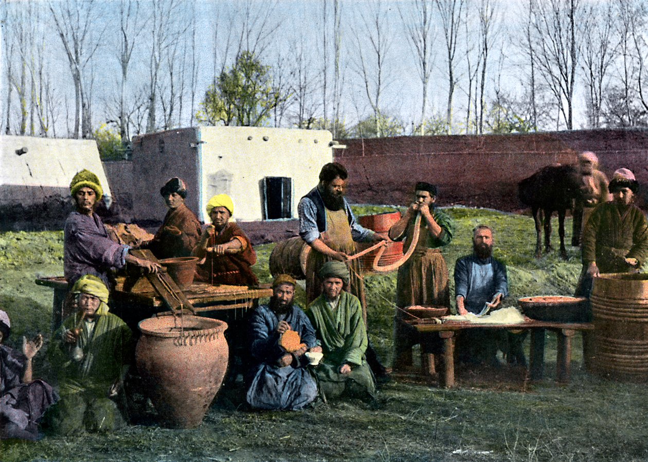 Gut-dressing works, Bukhara, Uzbekistan by Unbekannt