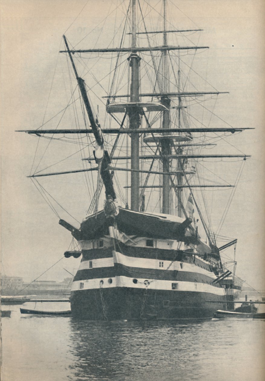 HMS Victory before she was removed to dry dock in 1922 by Unbekannt