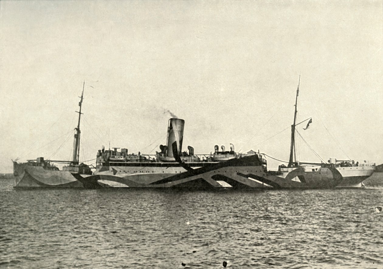 H.M. Auxiliary Cruiser Coronado Camouflaged by Unbekannt