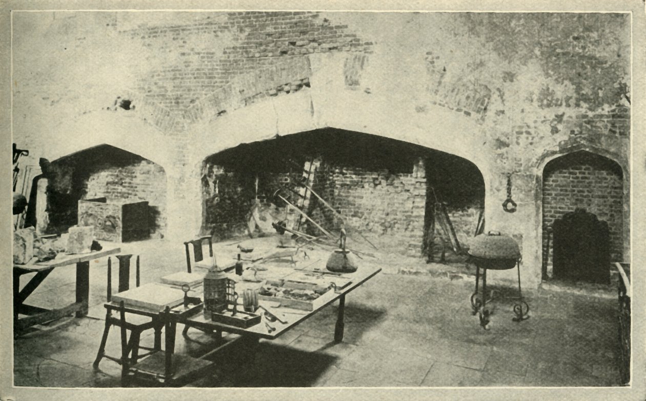 Hampton Court Palace - part of the palace kitchen which is kept exactly as it was in Wolseys time by Unbekannt