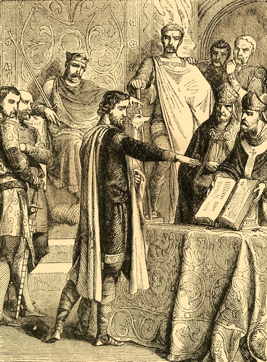 Harold Swearing to Maintain the Right of the Duke of Normandy to the Throne of England by Unbekannt