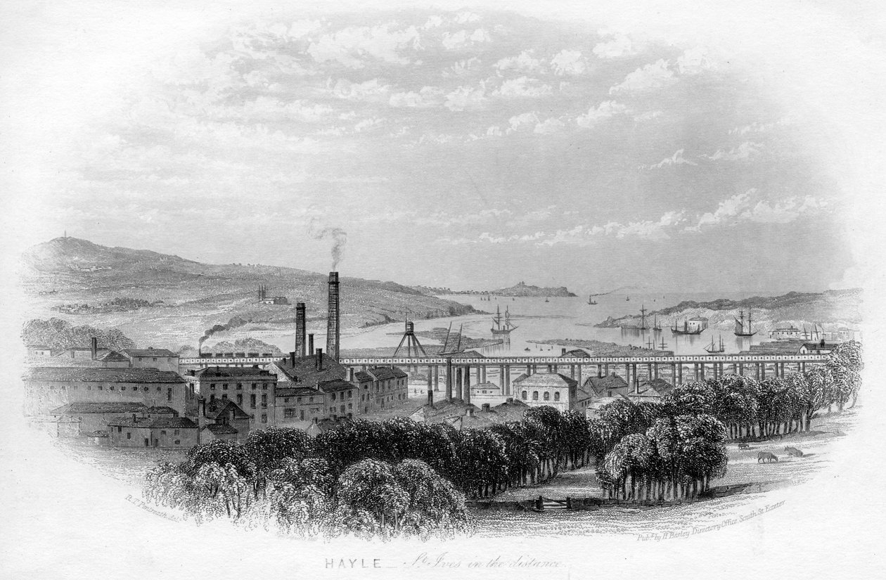 Hayle St Ives in the distance, c1860 by Unbekannt