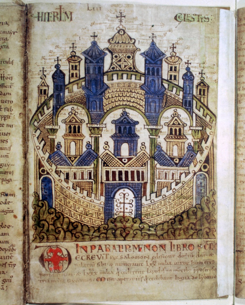 Heavenly Jerusalem, a page from Liber Floridus by Unbekannt