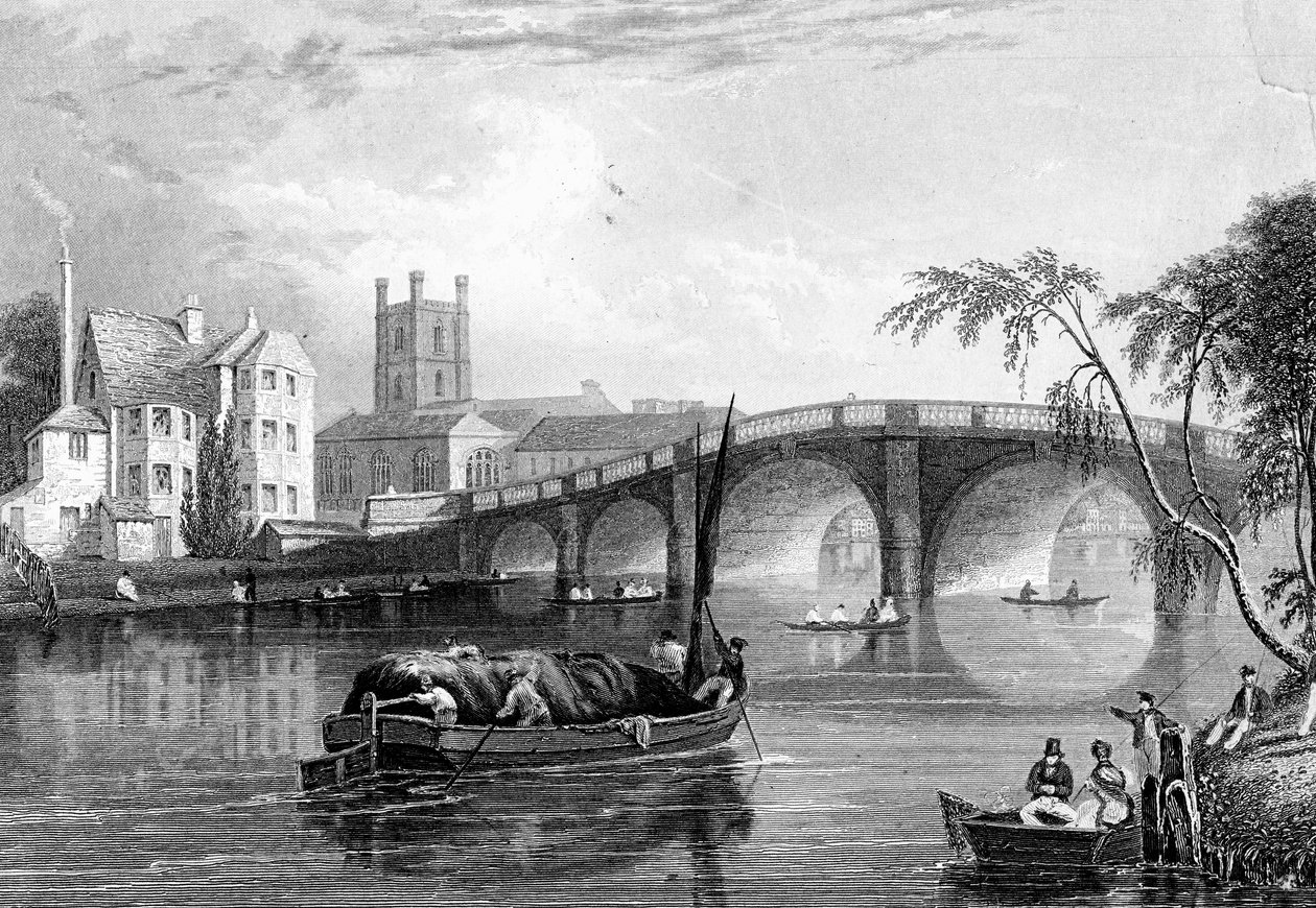 Henley Bridge, Henley-on-Thames, London, 1803 by Unbekannt