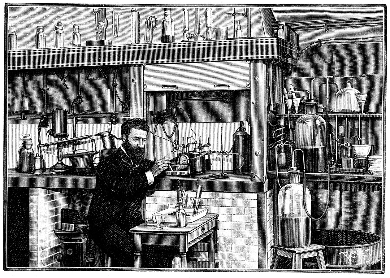 Henri Moissan, French Chemist, c1883-1903 by Unbekannt