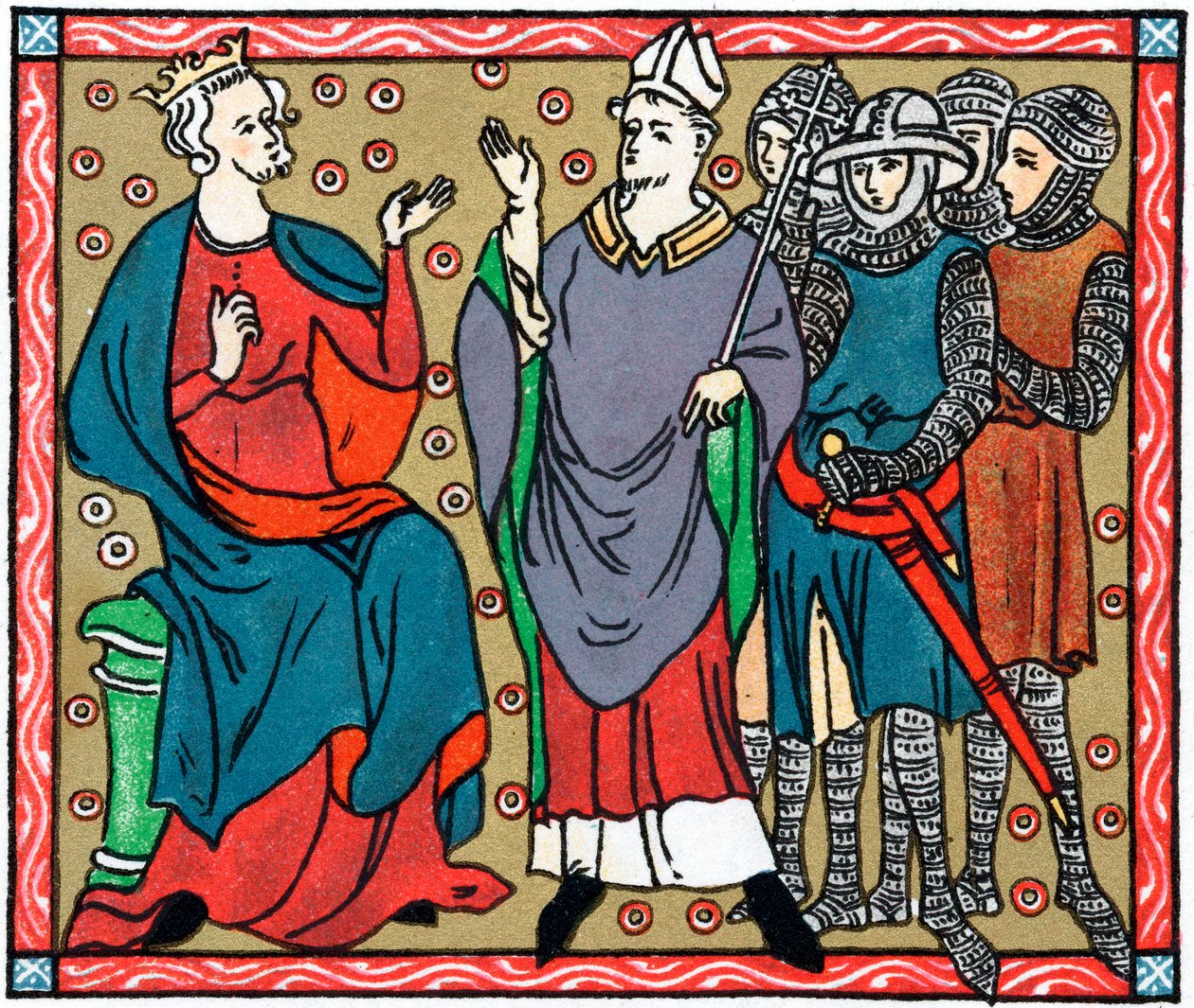 Henry II and Thomas a Becket by Unbekannt