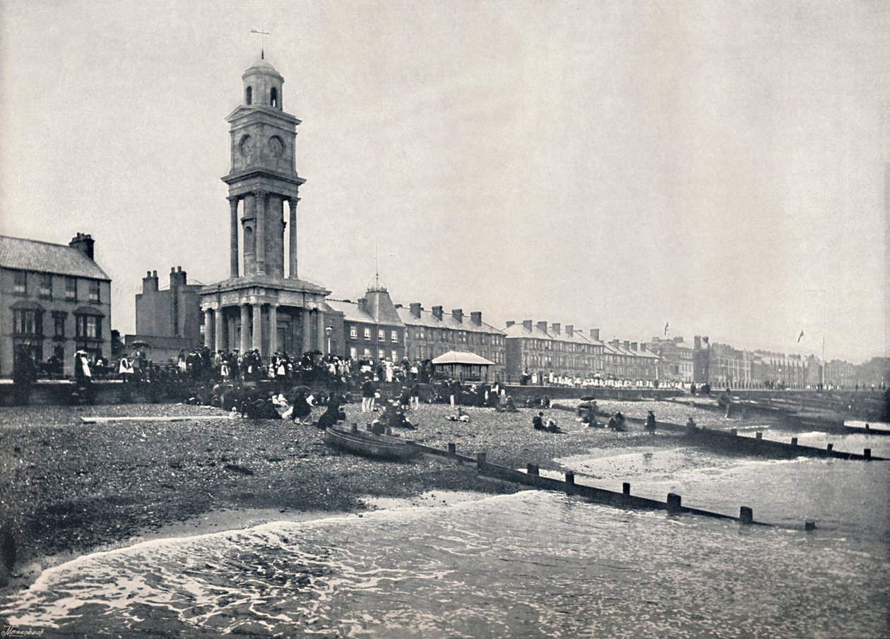 Herne Bay - The Front, Showing Clock Tower by Unbekannt