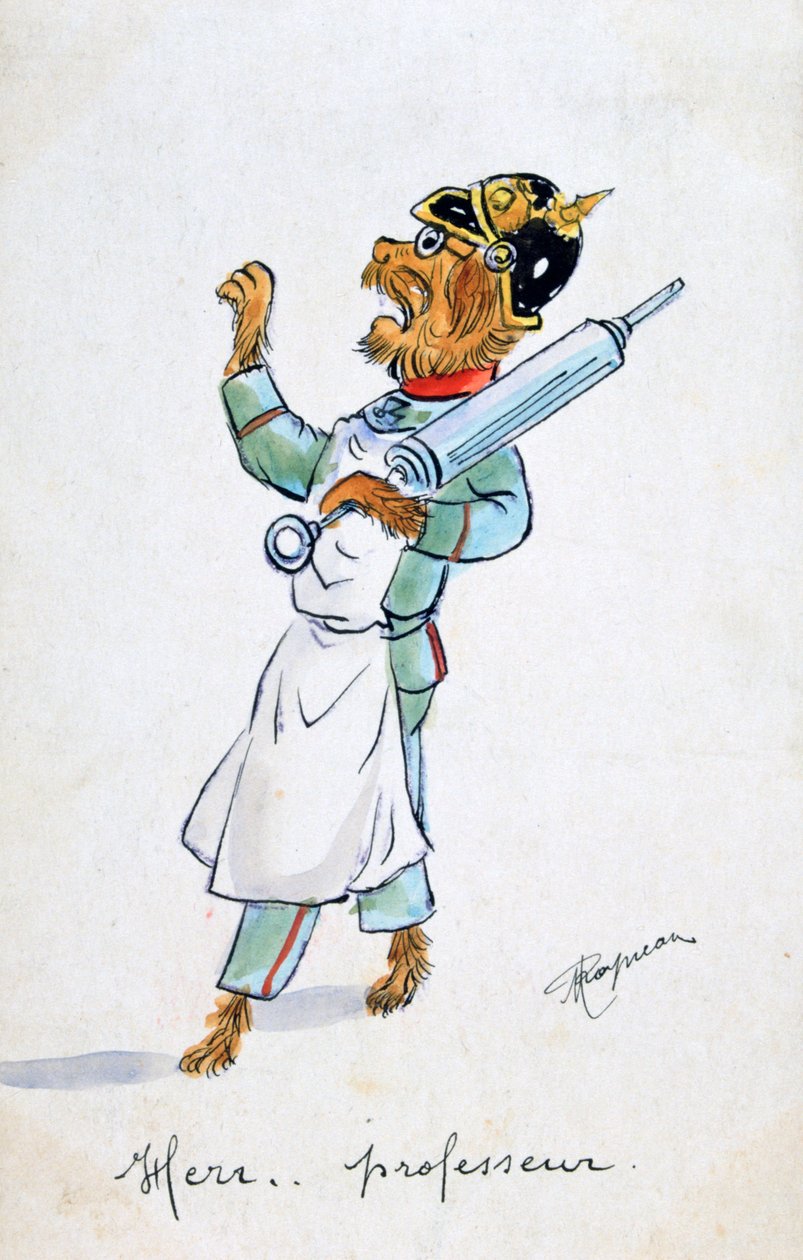Herr Professor, Vintage French Postcard by Unbekannt