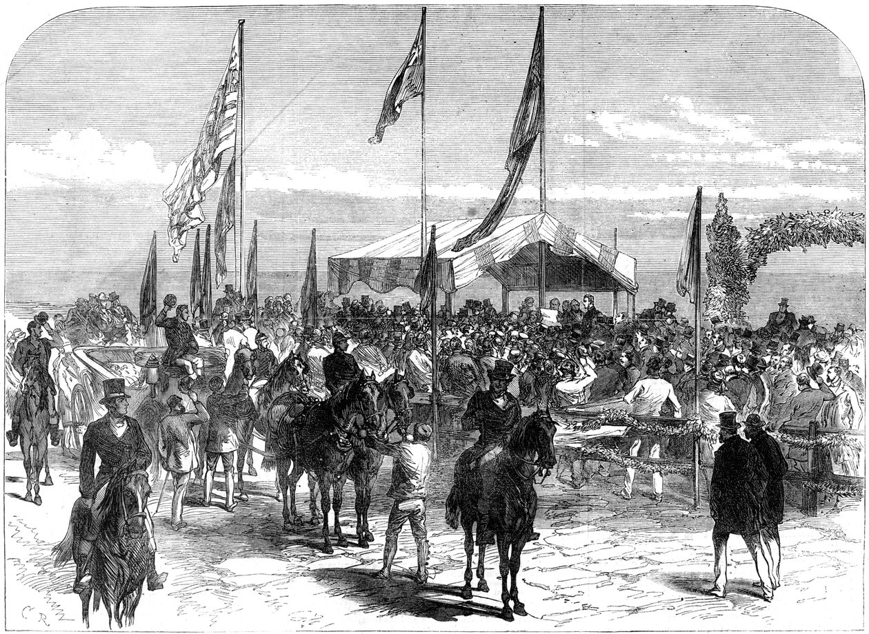 His Royal Highness Receiving the Address of the Glenelg Corporation, Australia, 1868 by Unbekannt