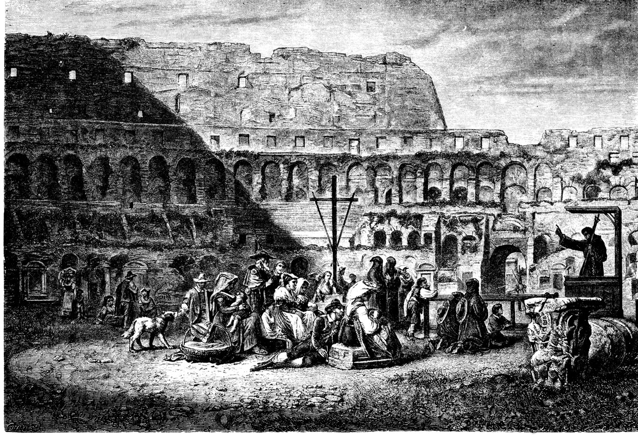 History of Ancient Rome. The Lenten Sermon of the Inside of the Colosseum by Unbekannt