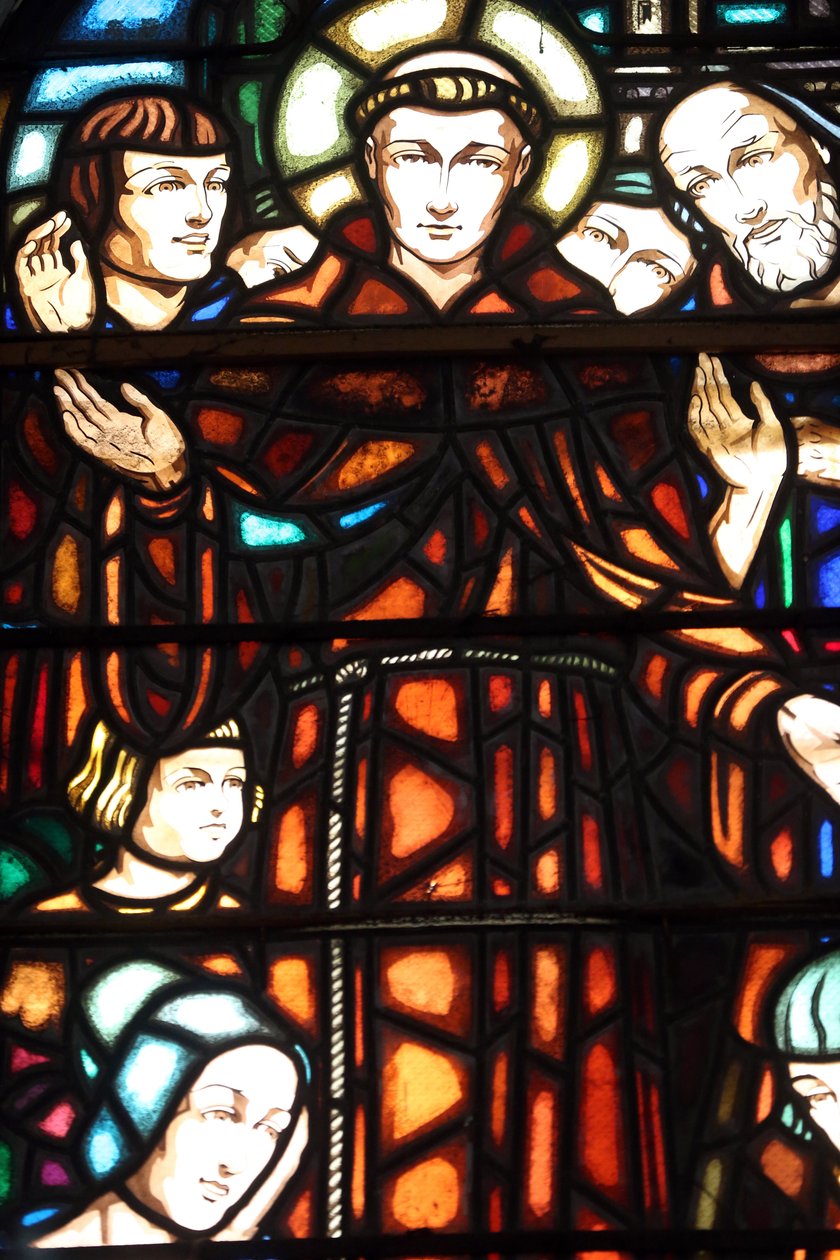 Notre-Dame Cathedral Basilica of Saigon. Stained Glass Window. Saint Anthony of Padua. Ho Chi Minh City, Vietnam by Unbekannt