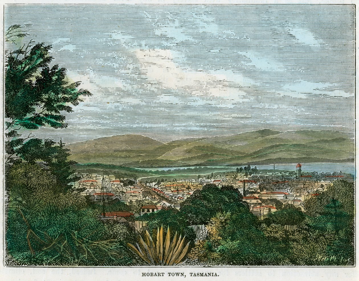 Hobart Town, Tasmania, Australia, c1880 by Unbekannt