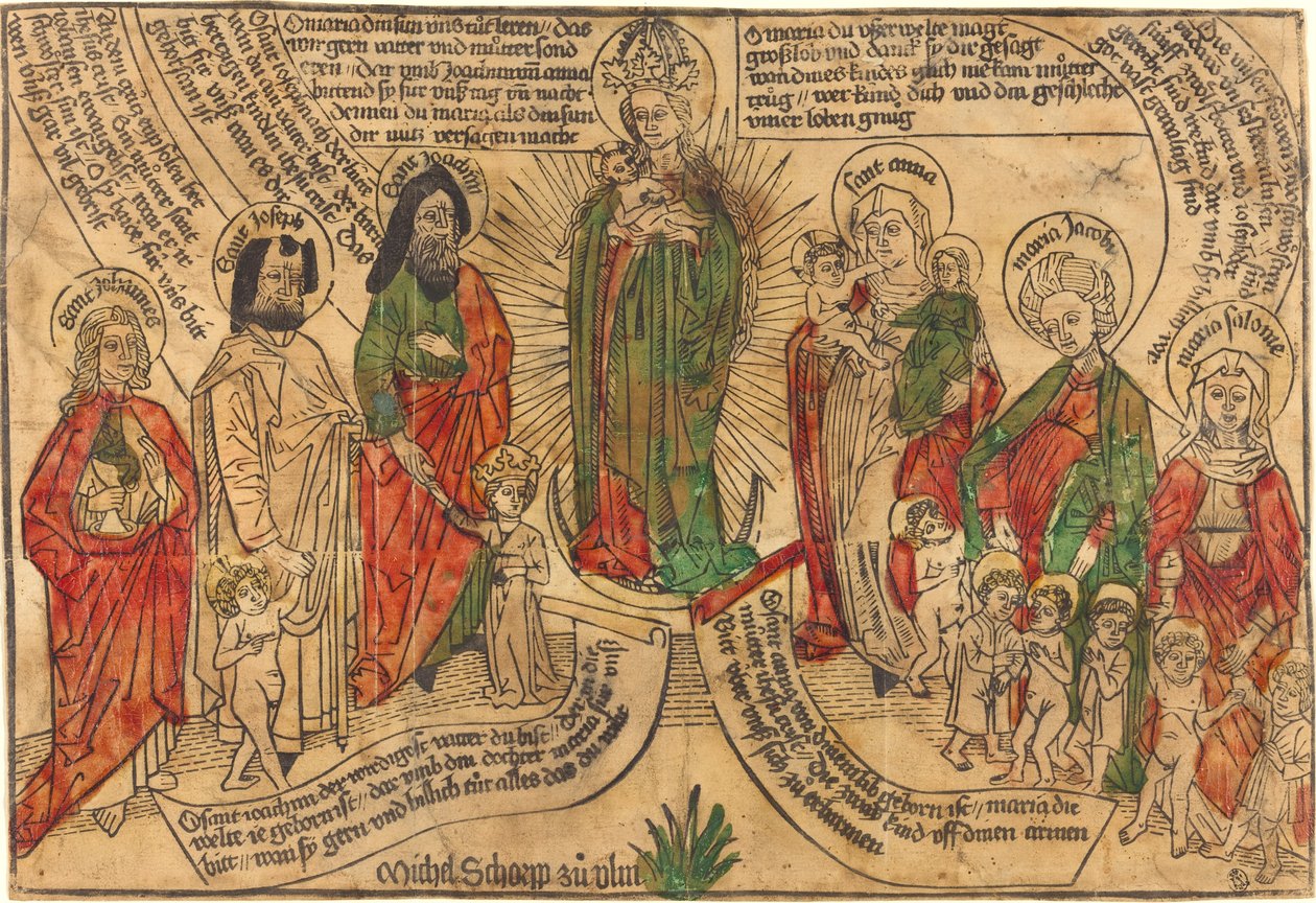 Holy Kinship, 1490-1500 by Unbekannt
