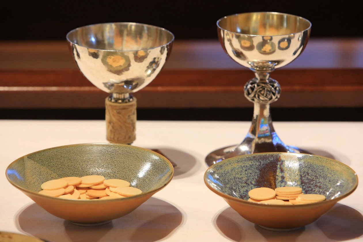Hosts and Chalices, Bussy-Saint-Georges by Unbekannt