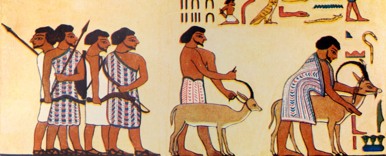 How An Ancient Egyptian Painted The Coming Of The Israelites Into Egypt by Unbekannt