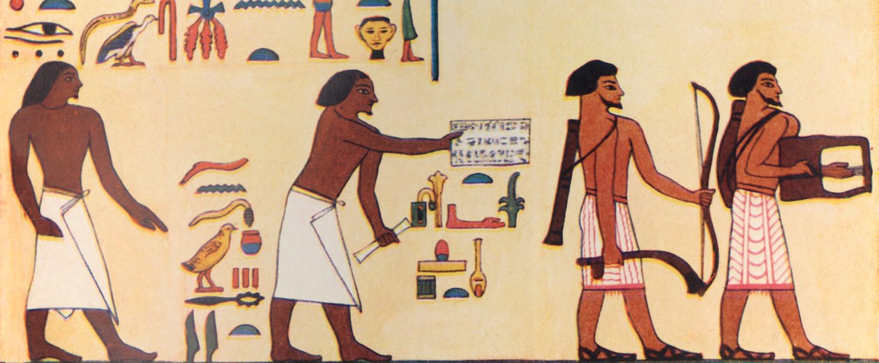 How An Ancient Egyptian Painted The Coming Of The Israelites Into Egypt by Unbekannt