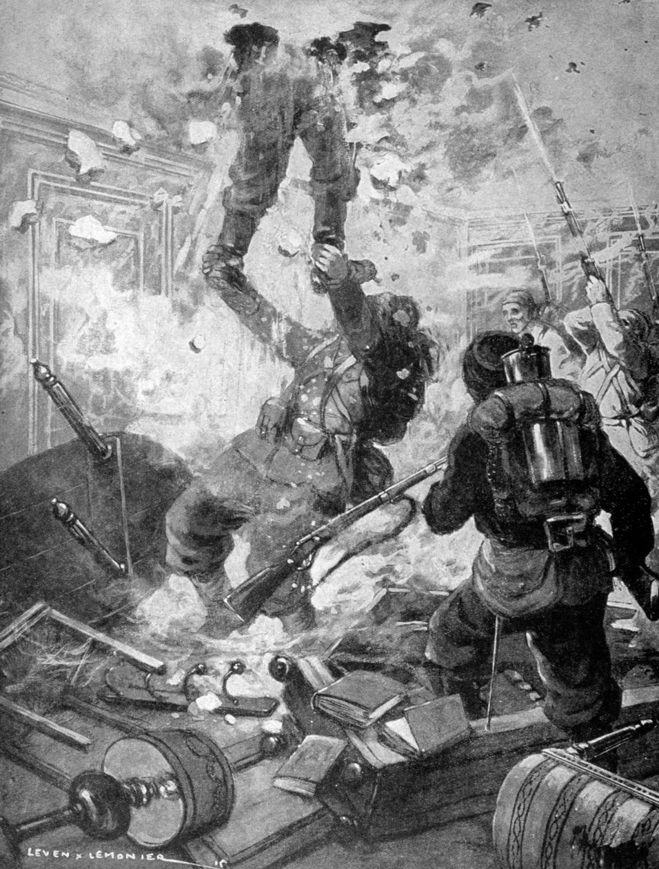 How the Chateau was Taken, World War I, France, 1915 by Unbekannt