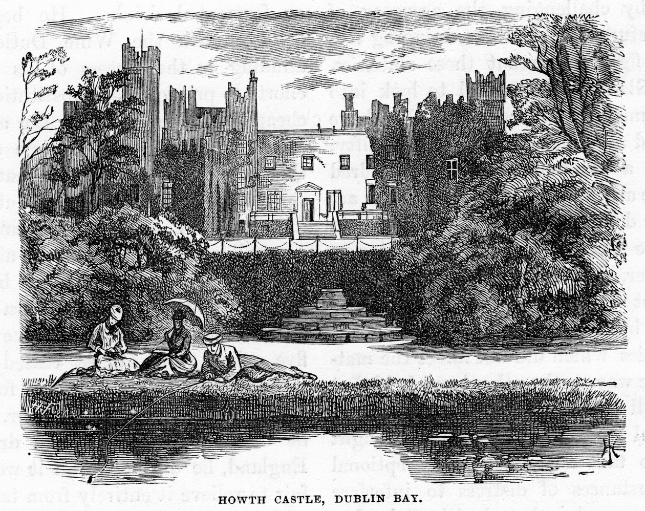Howth Castle, Dublin Bay by Unbekannt