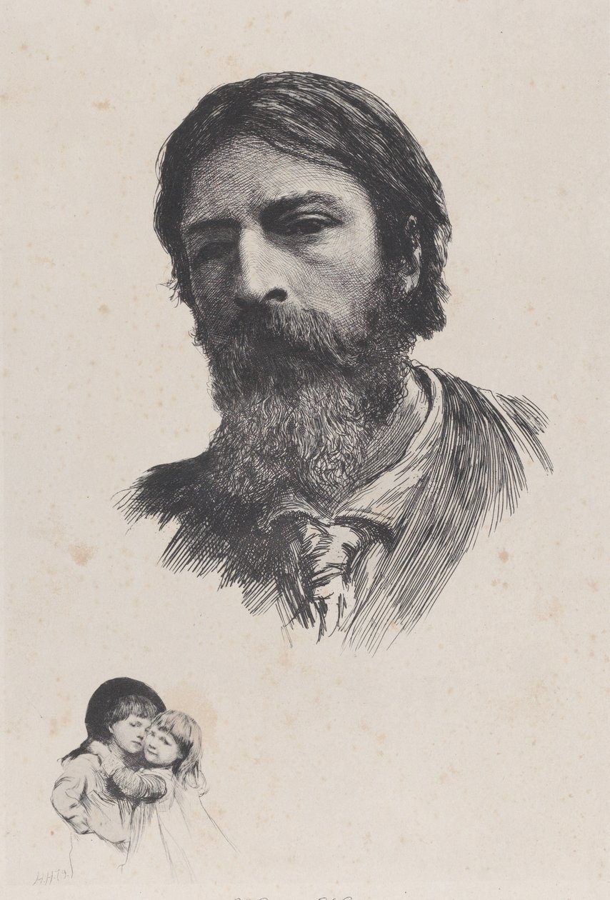 Hubert Herkomer A.R.A. and His Children by Unbekannt