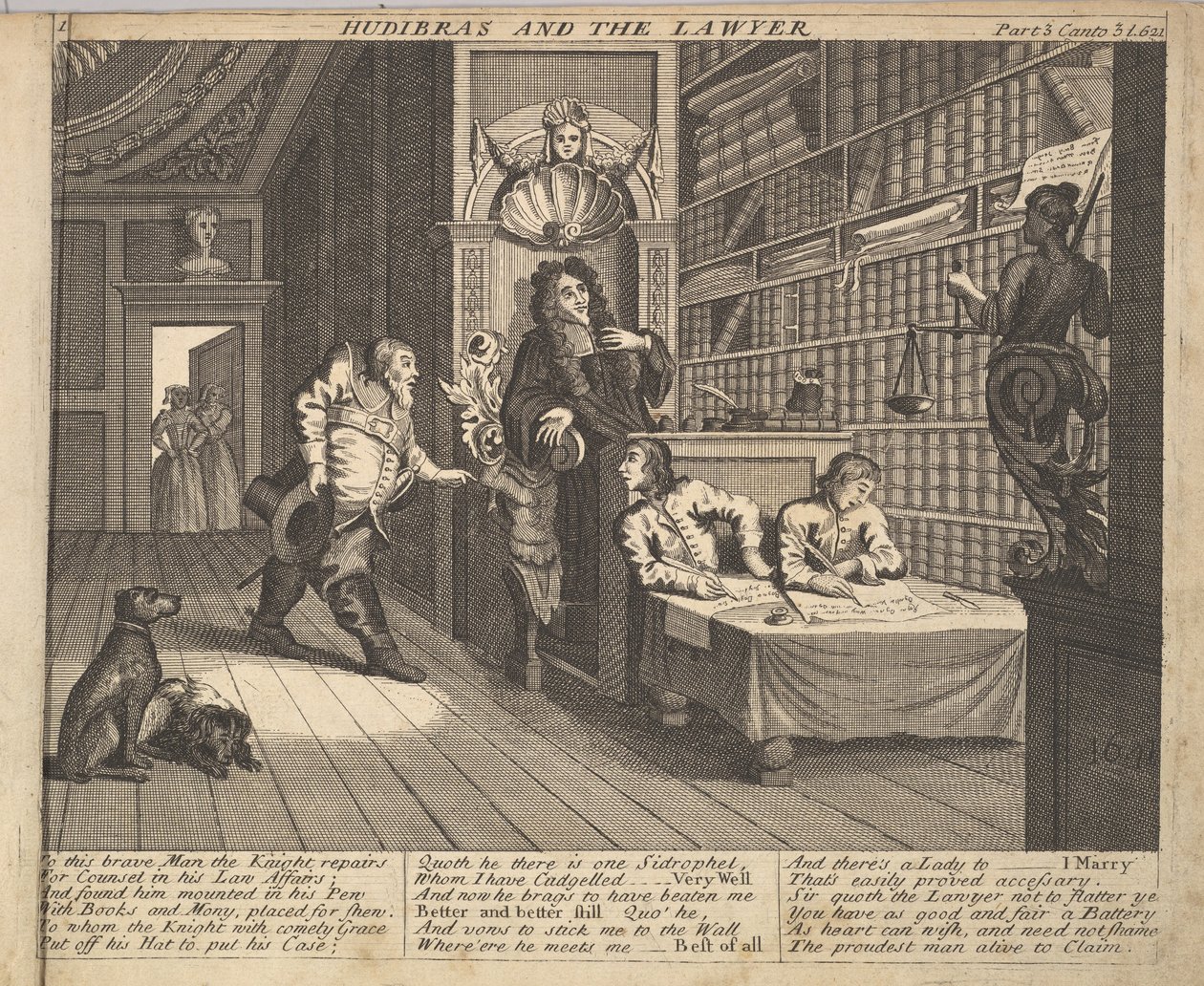 Hudibras and the Lawyer by Unbekannt